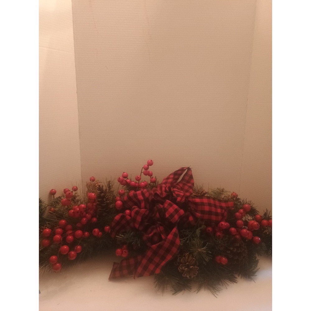 Door Swag Artificial Evergreen Wall/ Table Spray Garland Christmas Decor
